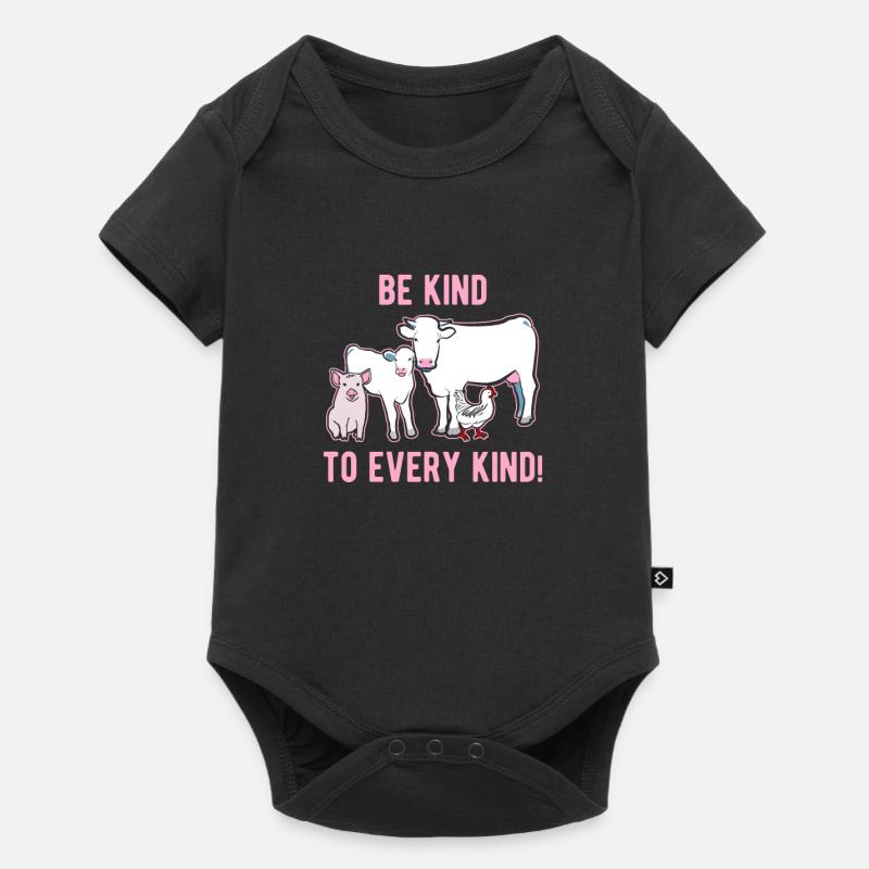 Be nice to animals - Baby Premium short-sleeve bodysuit - black
