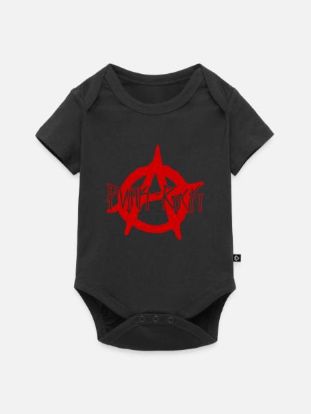 Punk Rebellion Oi Geschenkidee - Baby Premium Kurzarmbody - Schwarz