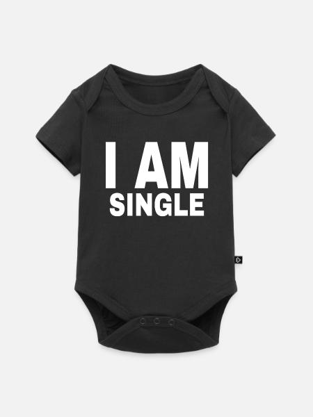 SINGLE - Baby Premium Kurzarmbody - Schwarz