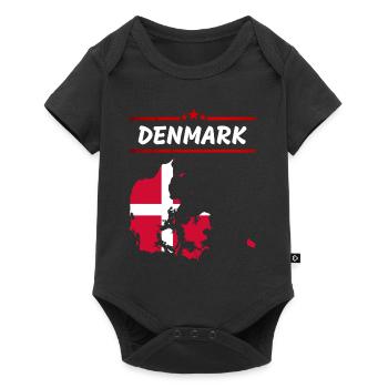 Drapeau du Danemark Les pays de Copenhague décrivent l'UE - Body à manches courtes Premium Bébé - noir - Devant