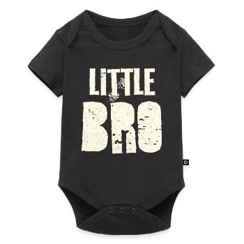 Geschenkidee für kleinen Bruder - Baby Premium Kurzarmbody - Schwarz - Vorne