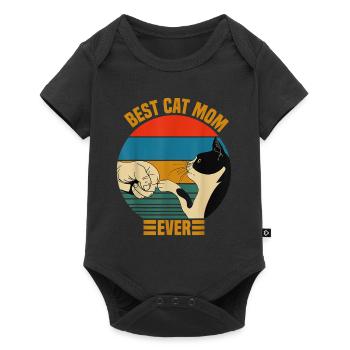 Cats Mother Cat Mom Mom - Baby Premium short-sleeve bodysuit - black - Front