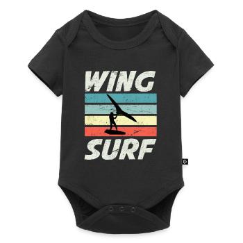Wing Surf Silhouette Wing Foiler Wingfoiler - Body à manches courtes Premium Bébé - noir - Devant