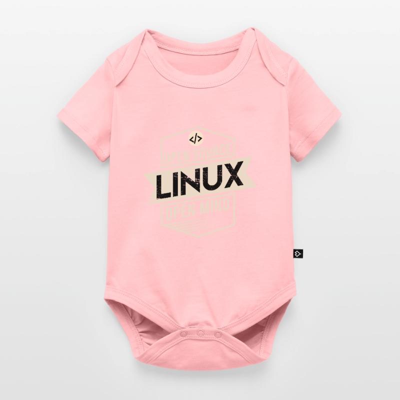 Open Source Open Mind Linux Betriebssystem Baby Premium Kurzarmbody