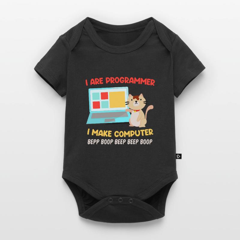 Programmer Cats Saying Joke I are Programmer Baby Premium short-sleeve bodysuit