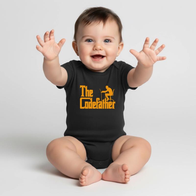Entwickler Spaß Spruch The Codefather Coder Baby Premium Kurzarmbody