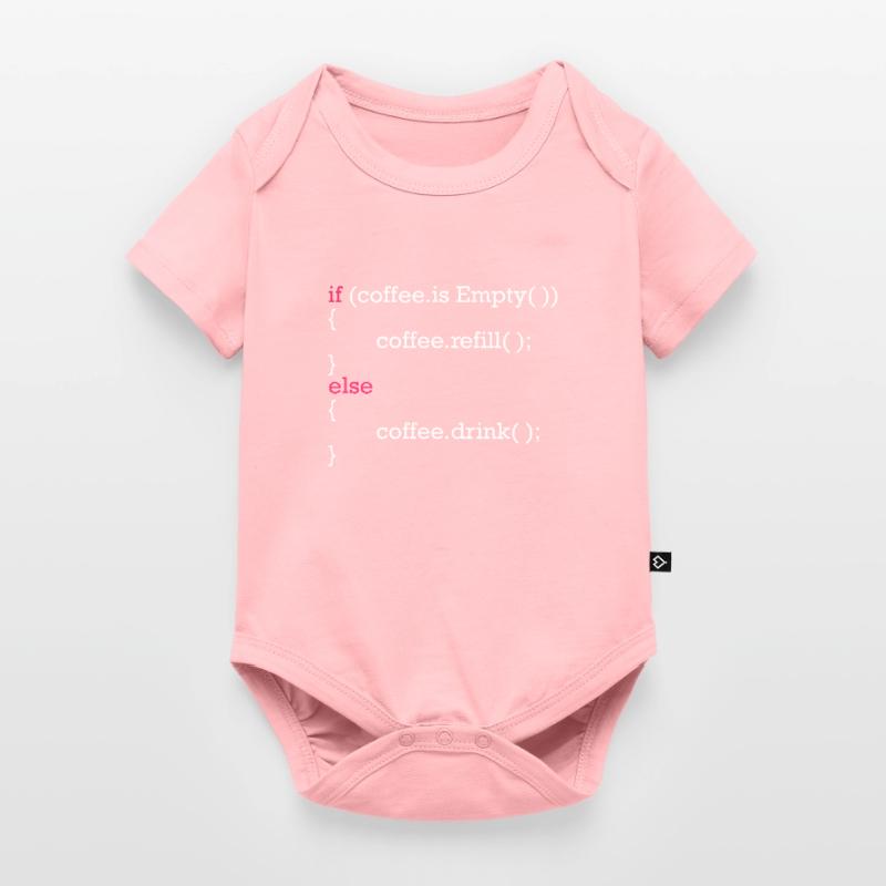 Program Code Coffee Refill IT Developers Baby Premium short-sleeve bodysuit