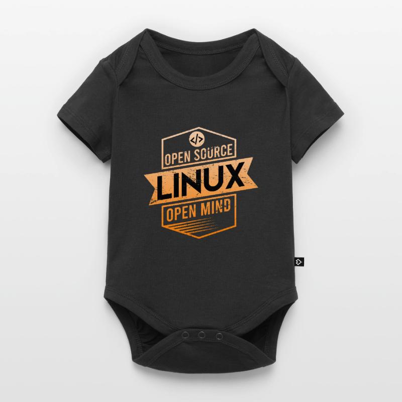 Système d’exploitation Open Source Open Mind Linux Body à manches courtes Premium Bébé