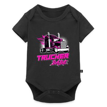 Trucker Babe Truck Driver Truck Driver Gift - Baby Premium short-sleeve bodysuit - black - Front