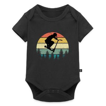 Scooter Scooter Scooter Gift Vintage Retro - Baby Premium short-sleeve bodysuit - black - Front