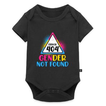 Error 404 Gender not Found Bisexuell Pansexuell - Body à manches courtes Premium Bébé - noir - Devant