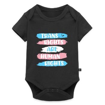 Transights are Human Rights Transgender - Body à manches courtes Premium Bébé - noir - Devant