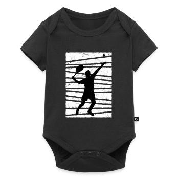 Tennis tennis de tennis - Body à manches courtes Premium Bébé - noir - Devant