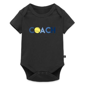 Tennis Coach entraîneur de tennis police de tennis - Body à manches courtes Premium Bébé - noir - Devant