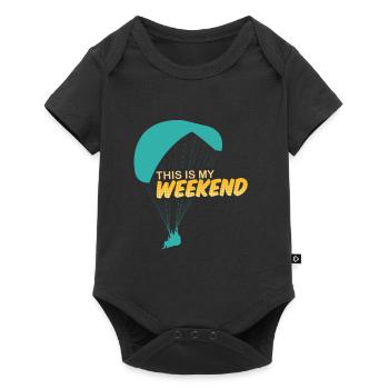 Parapentiste Sort This is my Weekend - Body à manches courtes Premium Bébé - noir - Devant