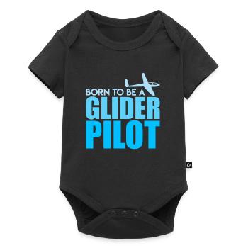 Planeur Spruch Born to be a Glider Pilot - Body à manches courtes Premium Bébé - noir - Devant