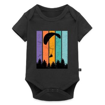 Parapente parapente parapente - Body à manches courtes Premium Bébé - noir - Devant