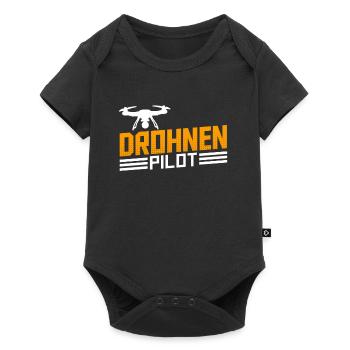 FPV Drohnen Pilot RC Modellbau Renndrohne - Baby Premium Kurzarmbody - Schwarz - Vorne