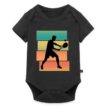 Tennis tennis de tennis cadeau tennis de tennis tournoi de tennis - Body à manches courtes Premium Bébé - noir - Devant