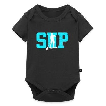 SUP stand up paddle lettrage logo paddle - Body à manches courtes Premium Bébé - noir - Devant