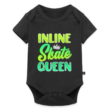 Inliner Frauen Geschenk Inline Skate Queen - Body à manches courtes Premium Bébé - noir - Devant