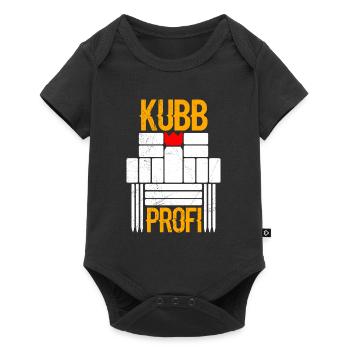 Kubb Profi Wikingerschach Geschenk - Baby Premium Kurzarmbody - Schwarz - Vorne