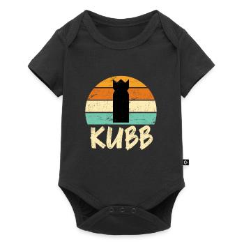Rétro Jeux de Vikings Vintage Kubb Jeu - Body à manches courtes Premium Bébé - noir - Devant