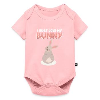 Lapin Lapins Animaux de compagnie Rongeur Rengaine - Body à manches courtes Premium Bébé - rose - Devant