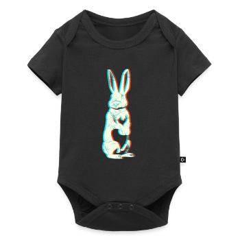 Easter Rabbit Rabbit Rodent Animal Gift - Baby Premium short-sleeve bodysuit - black - Front