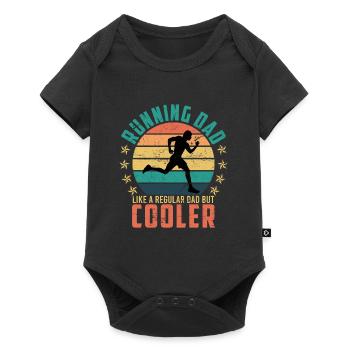 Father's Day Gift for Runners and Jogger Marathon - Baby Premium short-sleeve bodysuit - black - Front