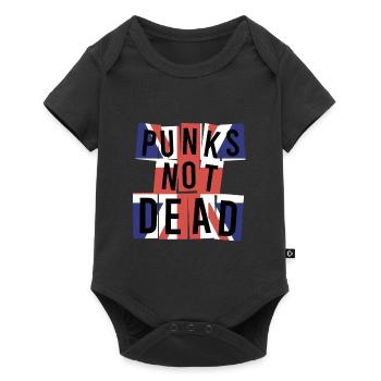 Punk Rock Saying Punks not dead Rock Music - Baby Premium short-sleeve bodysuit - black - Front