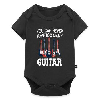 Musique guitare guitariste - Body à manches courtes Premium Bébé - noir - Devant