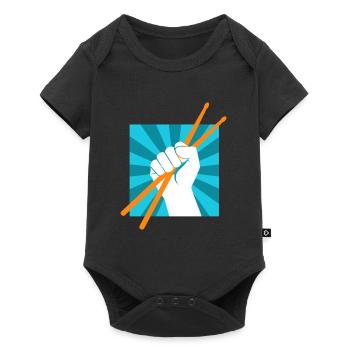 Drummer Drumsticks Batteur musicien Rocker - Body à manches courtes Premium Bébé - noir - Devant