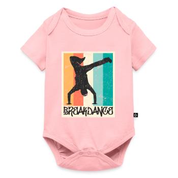 Breakdance Vintage B-Boy Breakdancer - Baby Premium short-sleeve bodysuit - rose - Front