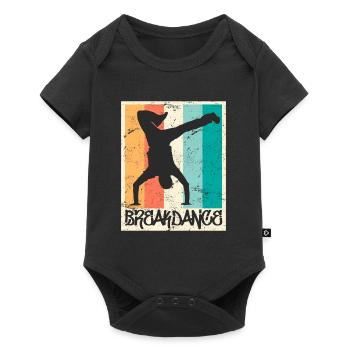 Breakdance Vintage B-Boy Breakdancer - Baby Premium short-sleeve bodysuit - black - Front