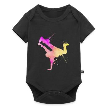Breakdance Street Art Breakdancer Hip Hop - Body à manches courtes Premium Bébé - noir - Devant