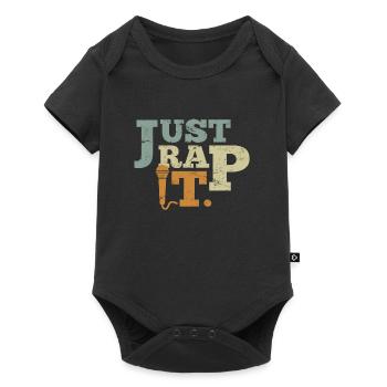 Hip Hop Sort Just Rap it Rapper Rap - Body à manches courtes Premium Bébé - noir - Devant