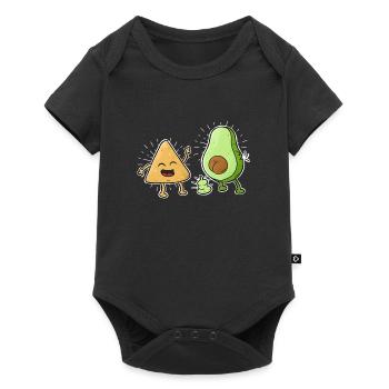 Lustiges Mexikaner Mexiko Nacho Avocado Design - Baby Premium Kurzarmbody - Schwarz - Vorne