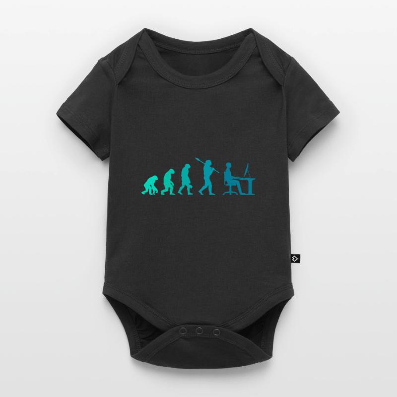 Programmer Evolution Desk Office Gift Baby Premium short-sleeve bodysuit