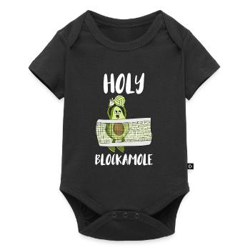 Holy Blockamole Volleyball Block Sport - Baby Premium Kurzarmbody - Schwarz - Vorne