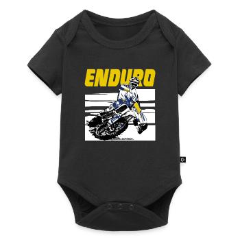 Enduro Offroad - Baby Premium short-sleeve bodysuit - black - Front