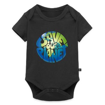 Save our Planet Environment Climate Protection - Baby Premium short-sleeve bodysuit - black - Front
