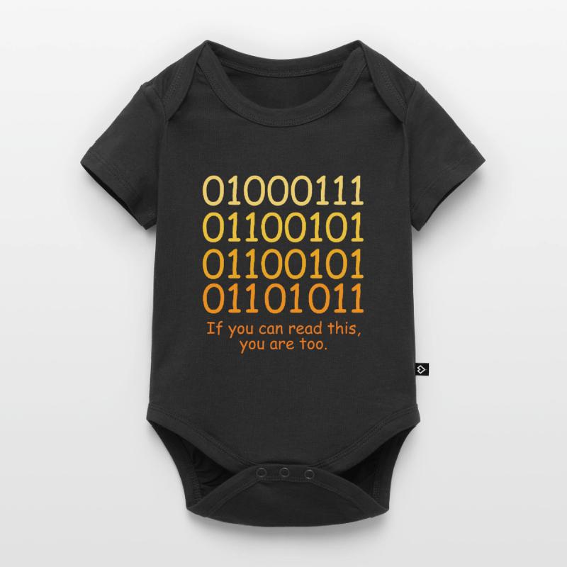 Funny Code Binary Code Design for Nerds Geeks Baby Premium short-sleeve bodysuit