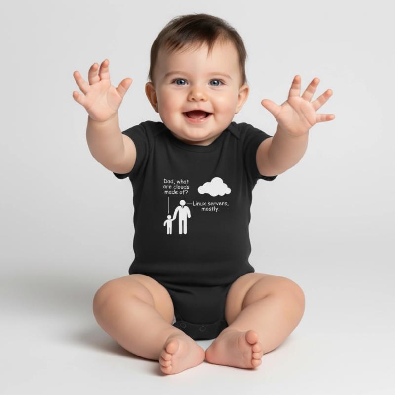 Programmierer Woraus bestehen Clouds Witz Spaß Baby Premium Kurzarmbody