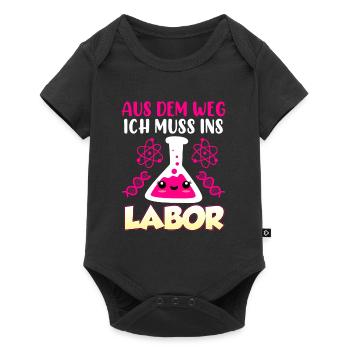 Aus dem Weg ich muss in das Labor Laborant - Baby Premium Kurzarmbody - Schwarz - Vorne