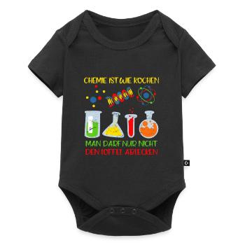 Chimiste Joke La chimie est comme un technicien de laboratoire de cuisine - Body à manches courtes Premium Bébé - noir - Devant