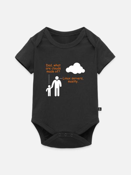 Linux Server Witz Informatiker Humor Software - Baby Premium Kurzarmbody - Schwarz