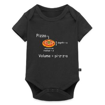 Mathematician Pizza Circle Math Student Math Teacher - Baby Premium short-sleeve bodysuit - black - Front