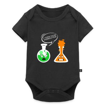 Chemistry teacher joke overreact chemistry - Baby Premium short-sleeve bodysuit - black - Front