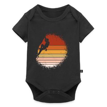 Vintage Escalade Retro Boulder - Body à manches courtes Premium Bébé - noir - Devant